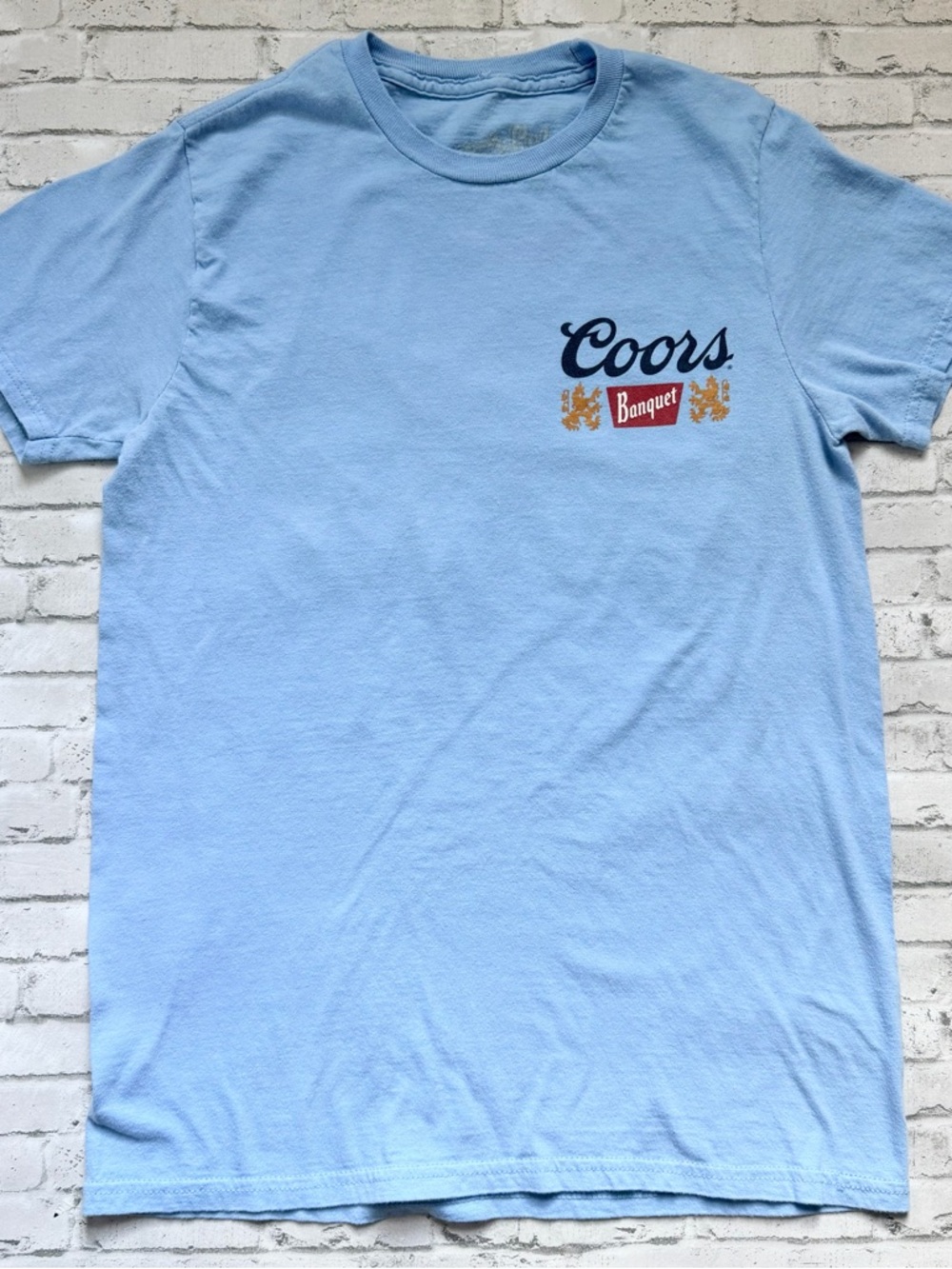 Coors Banquet Light Blue Short Sleeve Crew Tee